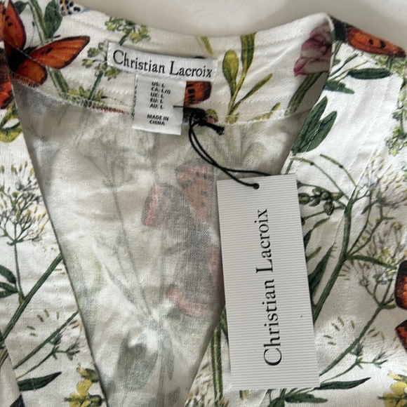 Christian Lacroix White Belted Ruffled Mini Sundress - Picture 3 of 6